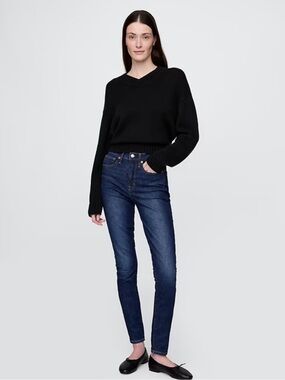 GAP Dark Blue Skinny High-Rise Jeans